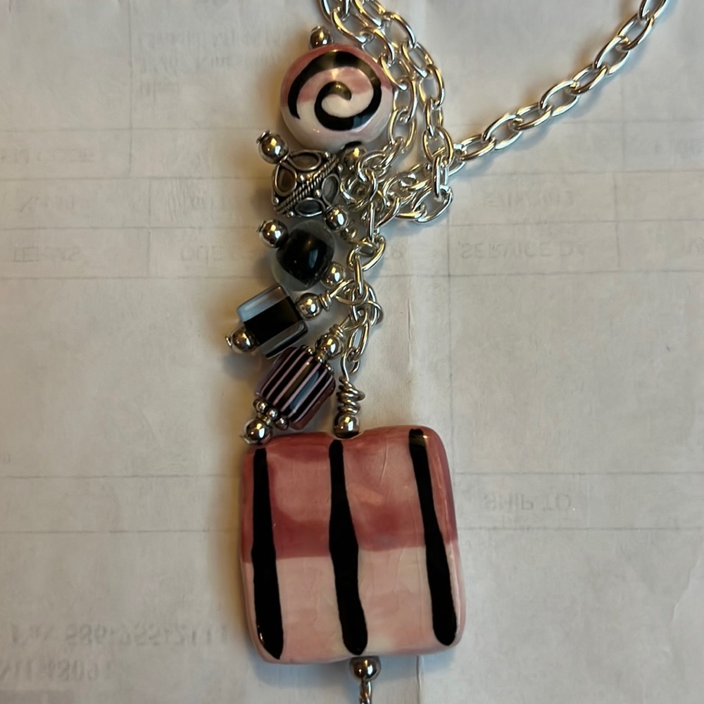 Custom Beaded Jewelry, 16 inch chain